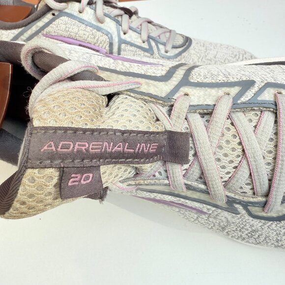 Brooks Adrenaline GTS 20 Womens Running Shoes Size 10.5 Gray & Purple - Picture 4 of 8